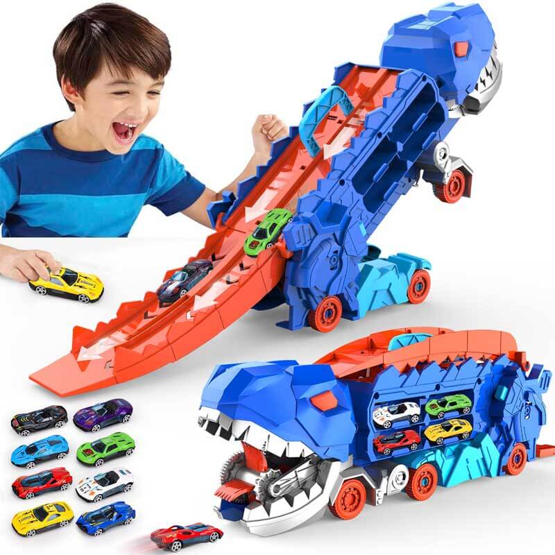 Juguete camión de dinosaurio transportador de carritos Magic Dinosaur