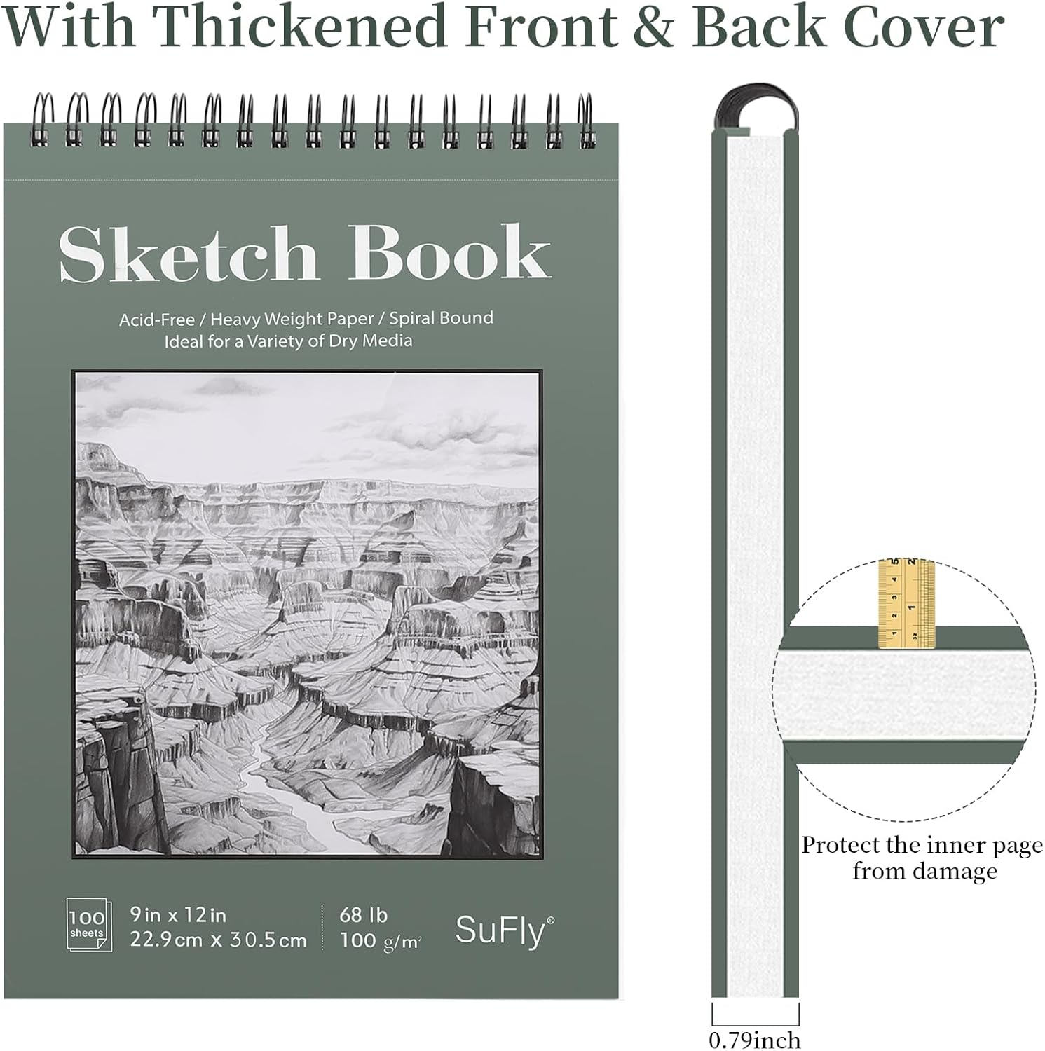 Cuaderno para bocetos 9"X12" SuFly