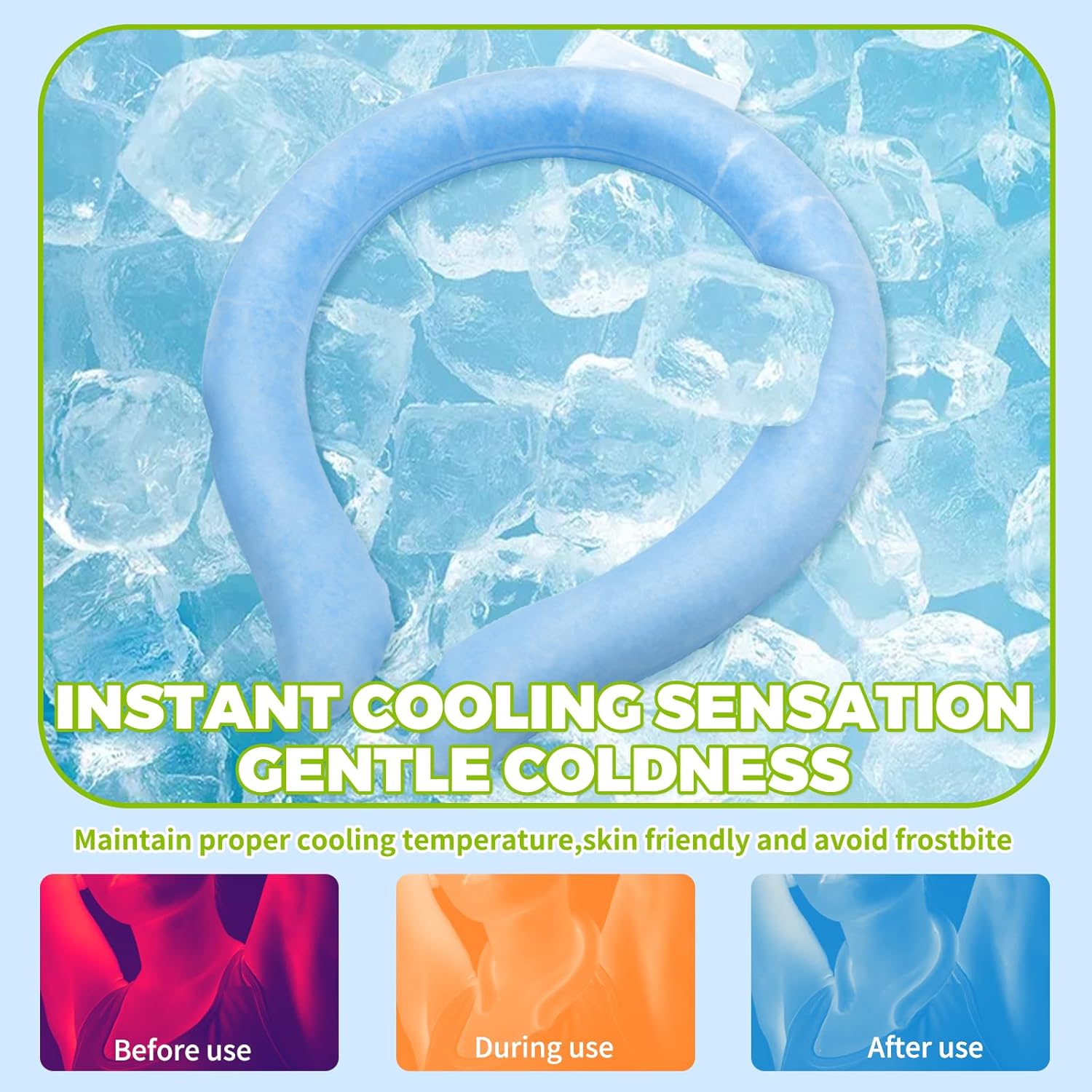 (2) Envolturas refrescantes para el cuello.