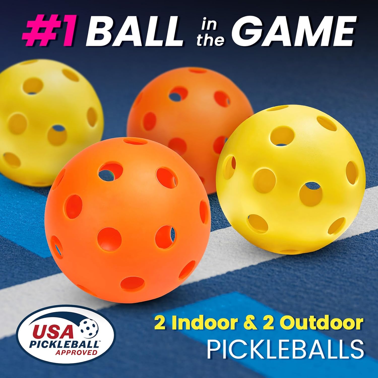 Juego de 2 raquetas y 4 bolas de paddle Mayboom