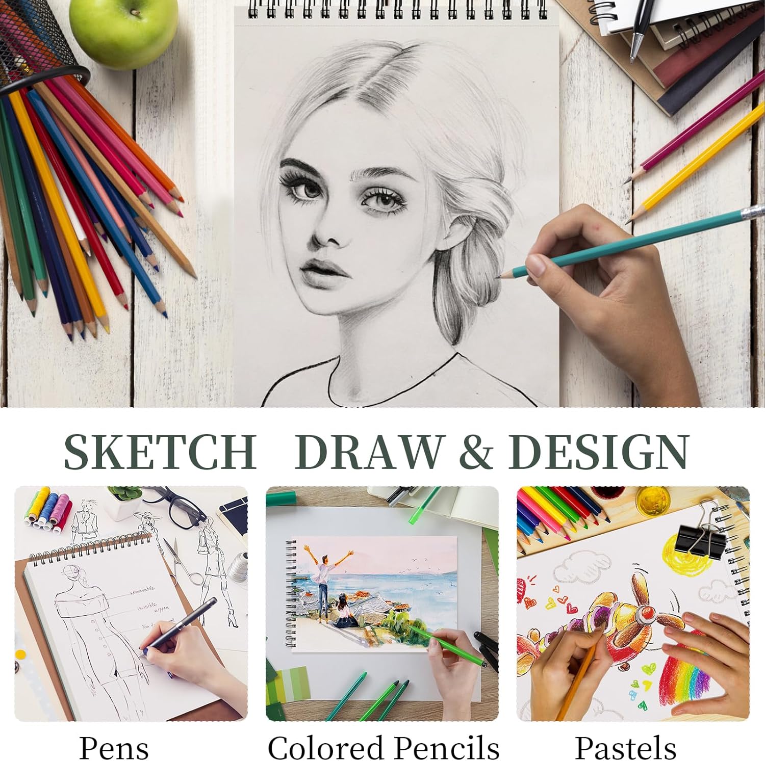 Cuaderno para bocetos 9"X12" SuFly