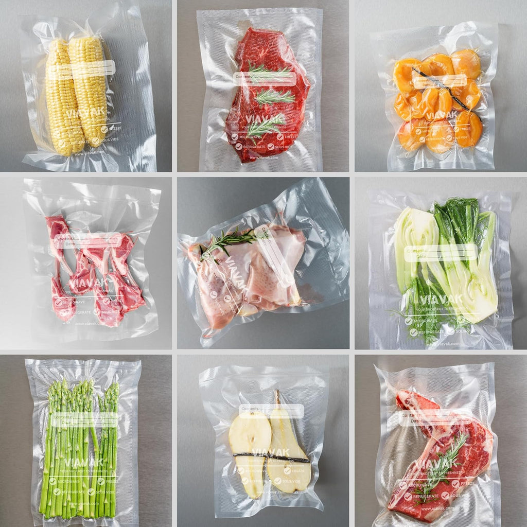 Bolsas para empacado al vacío 6X10 pulgadas VIAVAK
