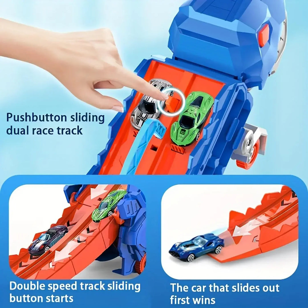 Juguete camión de dinosaurio transportador de carritos Magic Dinosaur