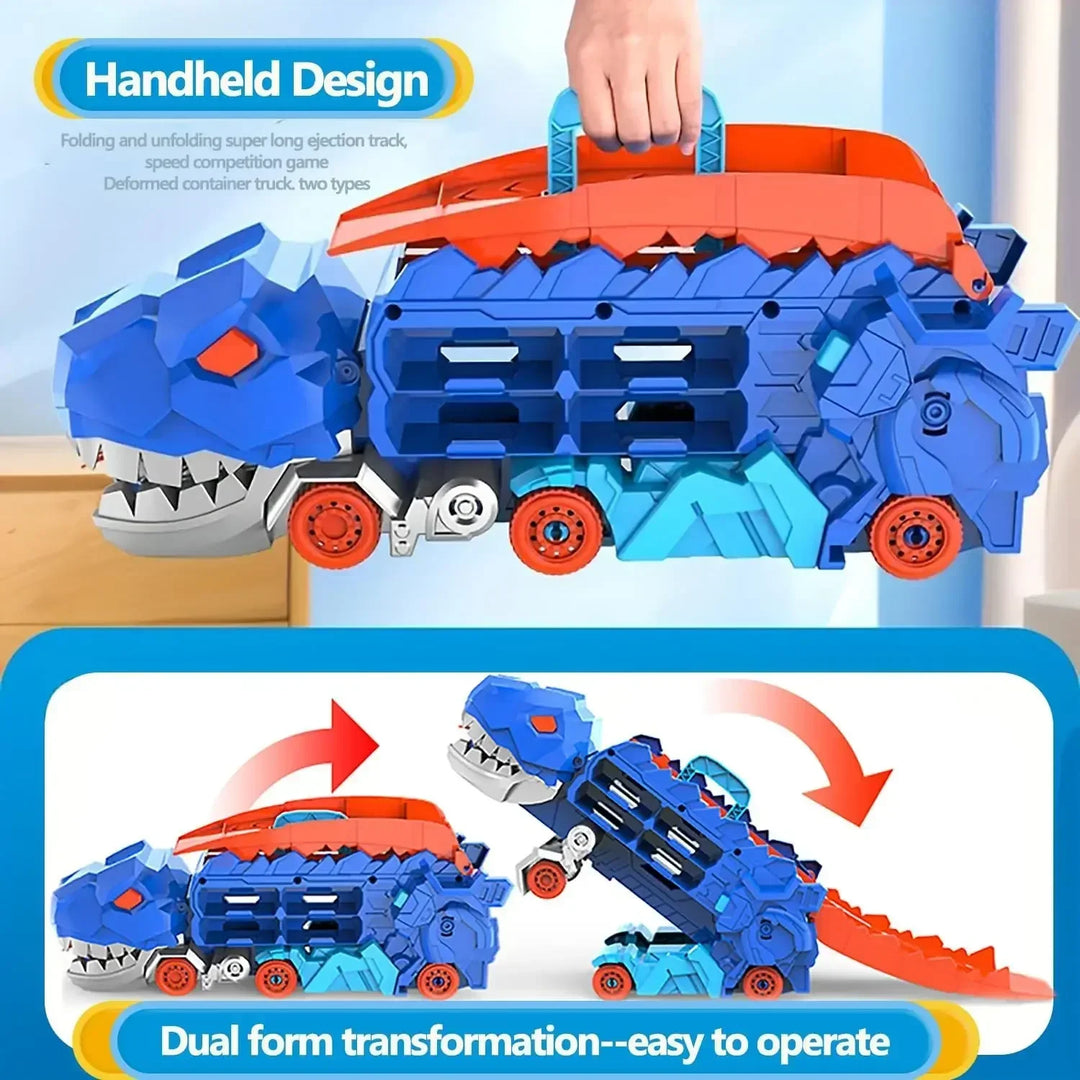 Juguete camión de dinosaurio transportador de carritos Magic Dinosaur