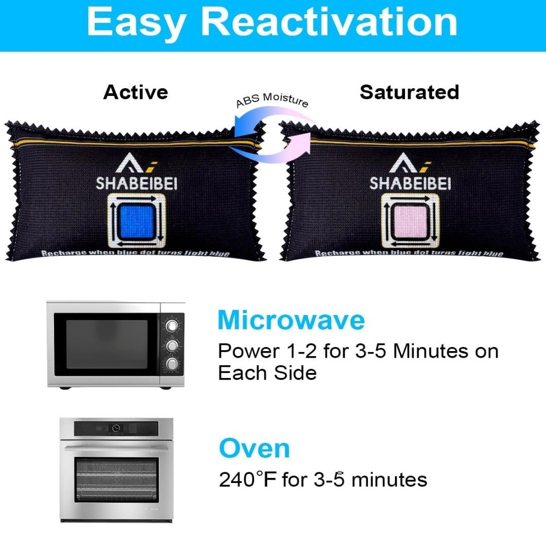 (4) Bolsas reutilizables  de absorción de humedad SHABEIBEI