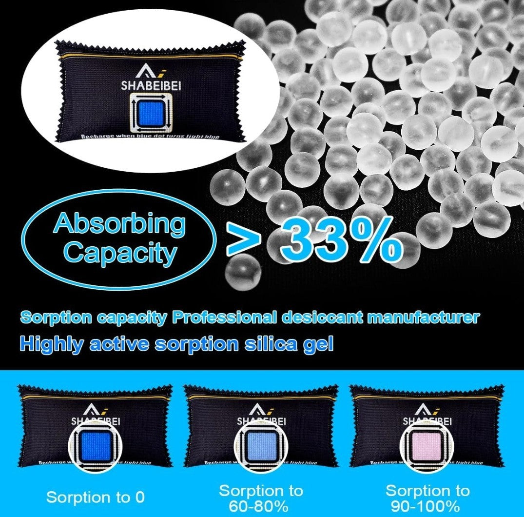 (4) Bolsas reutilizables  de absorción de humedad SHABEIBEI