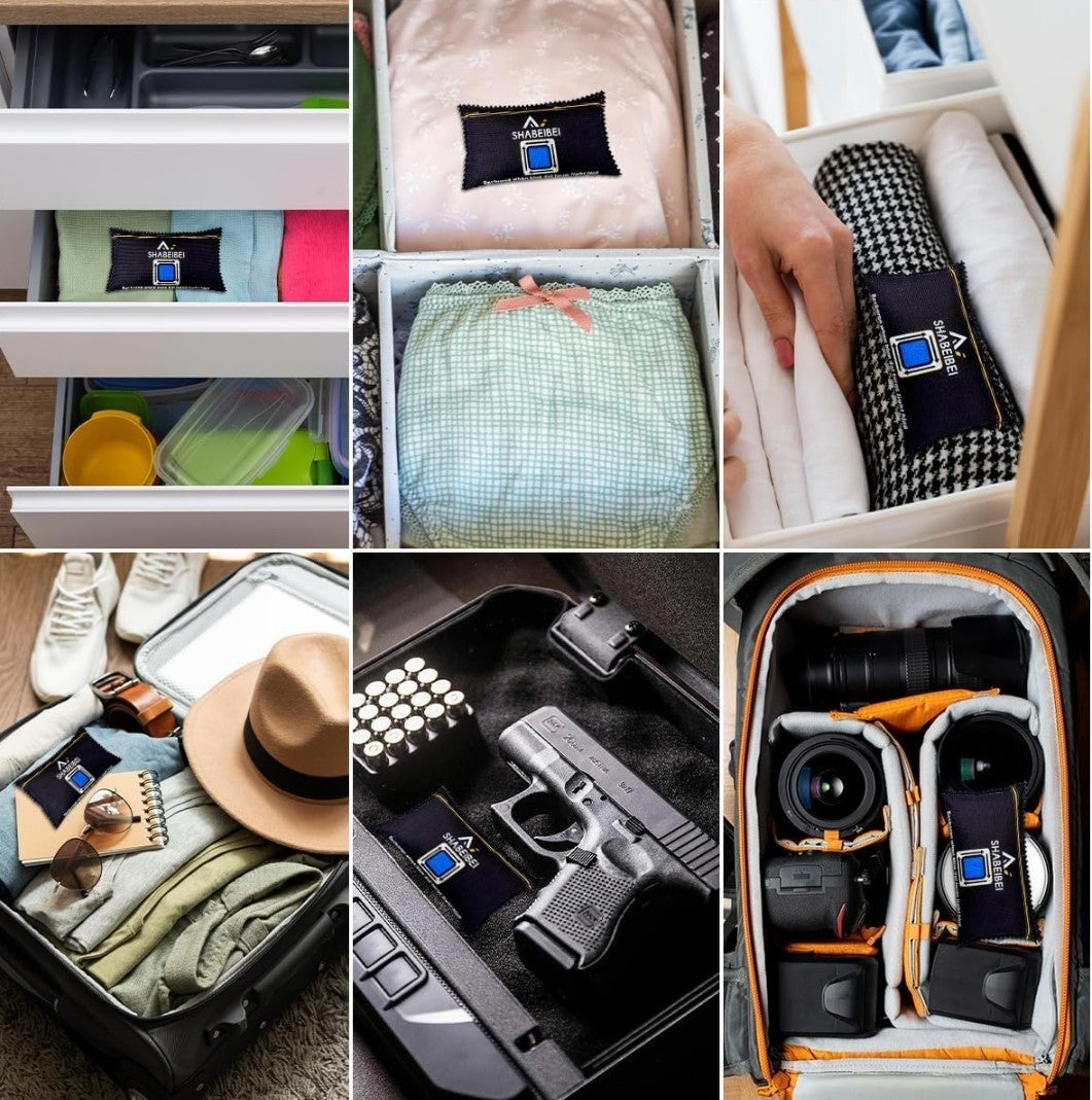 (4) Bolsas reutilizables  de absorción de humedad SHABEIBEI